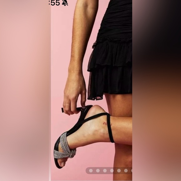 New With Box MARC FISHER EVEREVE Canellie Sparkle Heel Sandal 7.5 - Picture 5 of 5